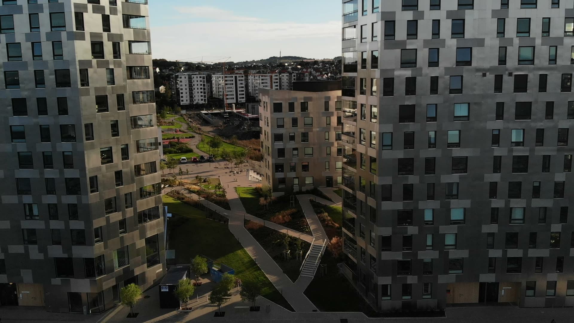Waterfront residential complex with courtyards, Lervig