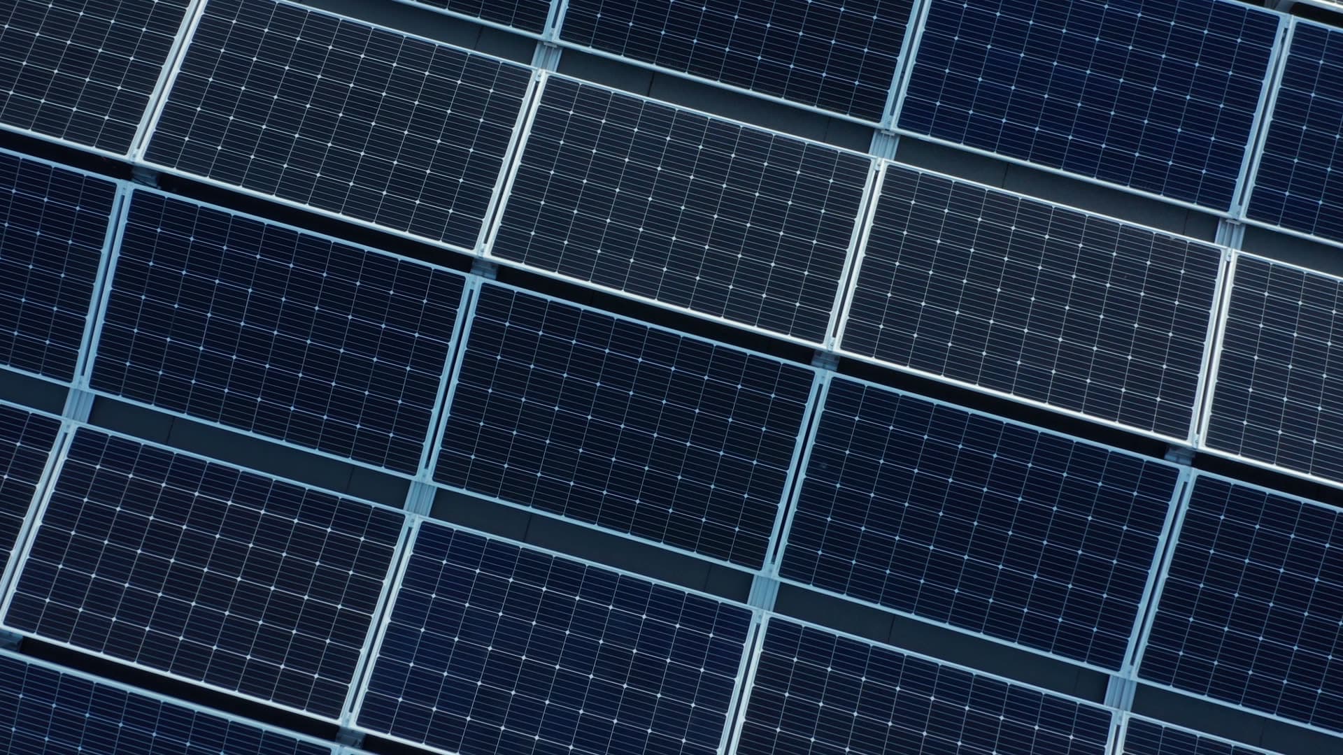 Large scale solar panel farm, Moseid