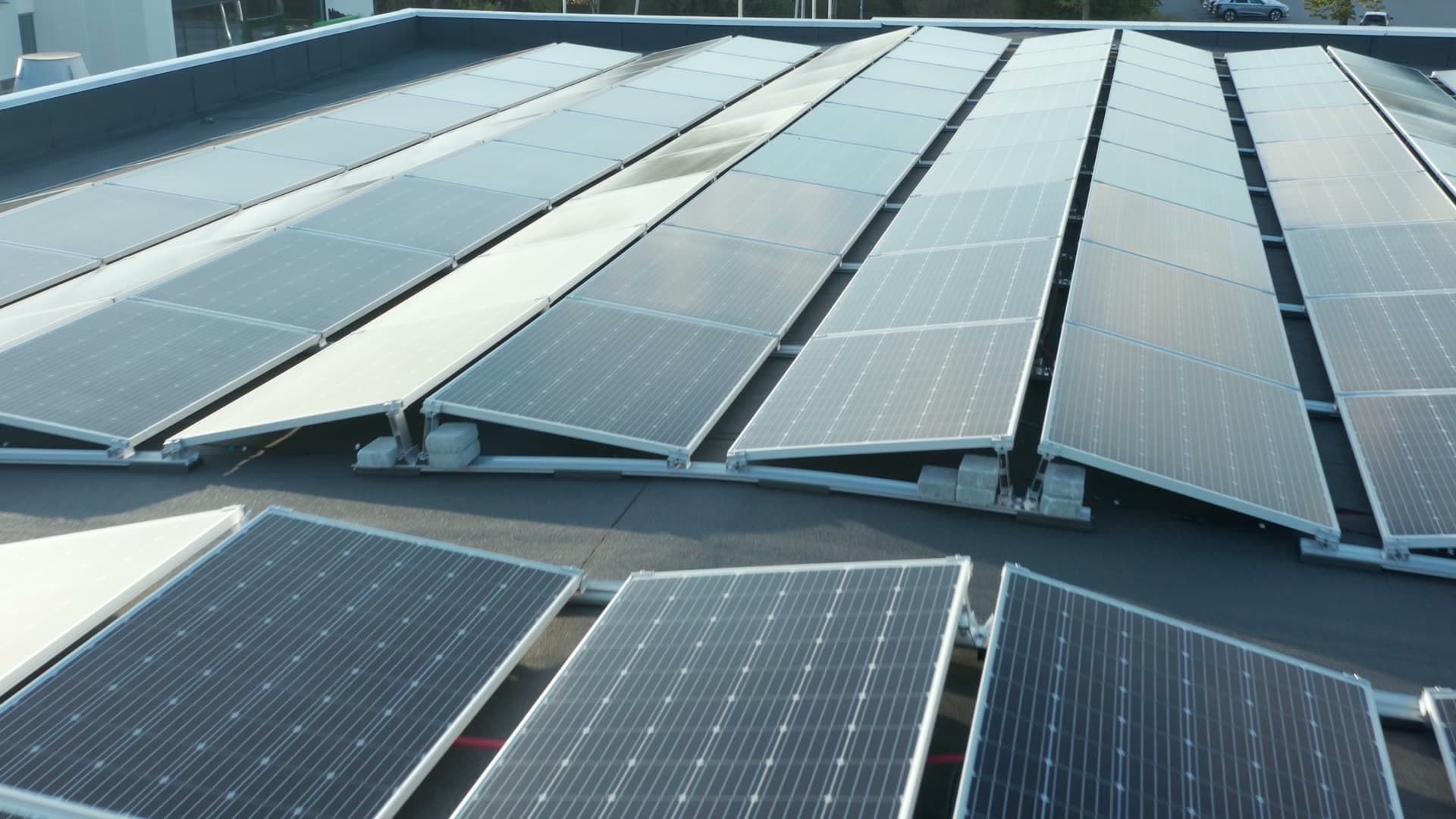 Rooftop solar panel array, Moseid