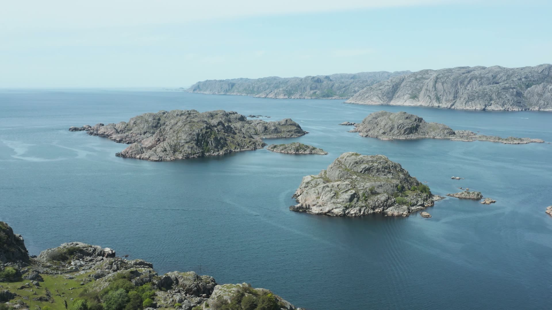 Rocky islands in archipelago, Hågåsen kystbatteri